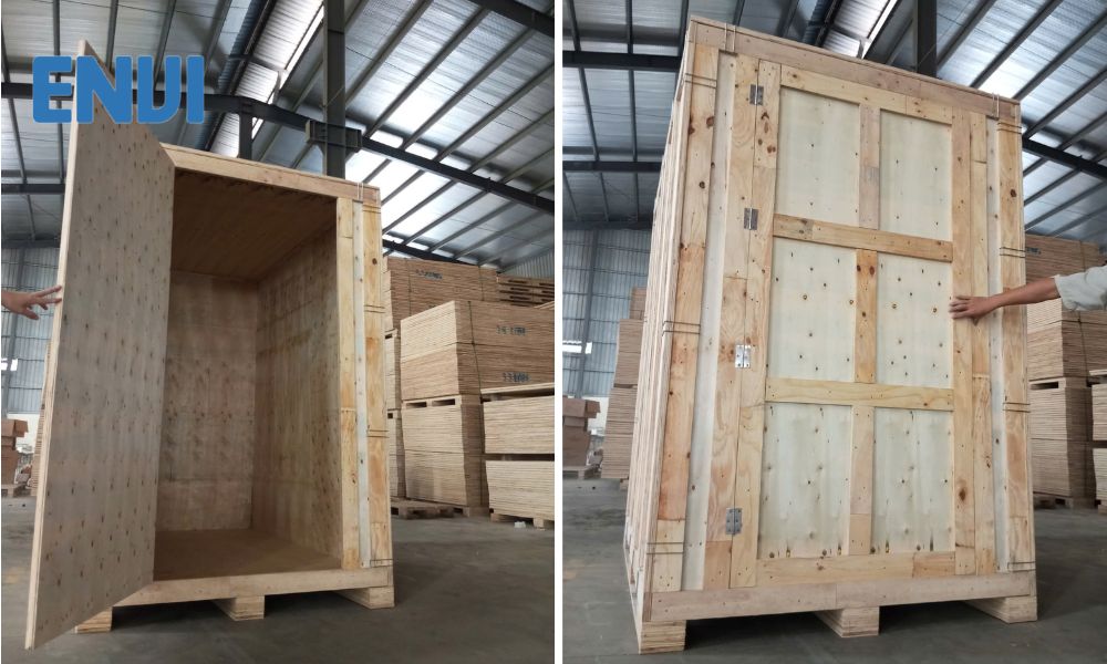 wooden vaults with door