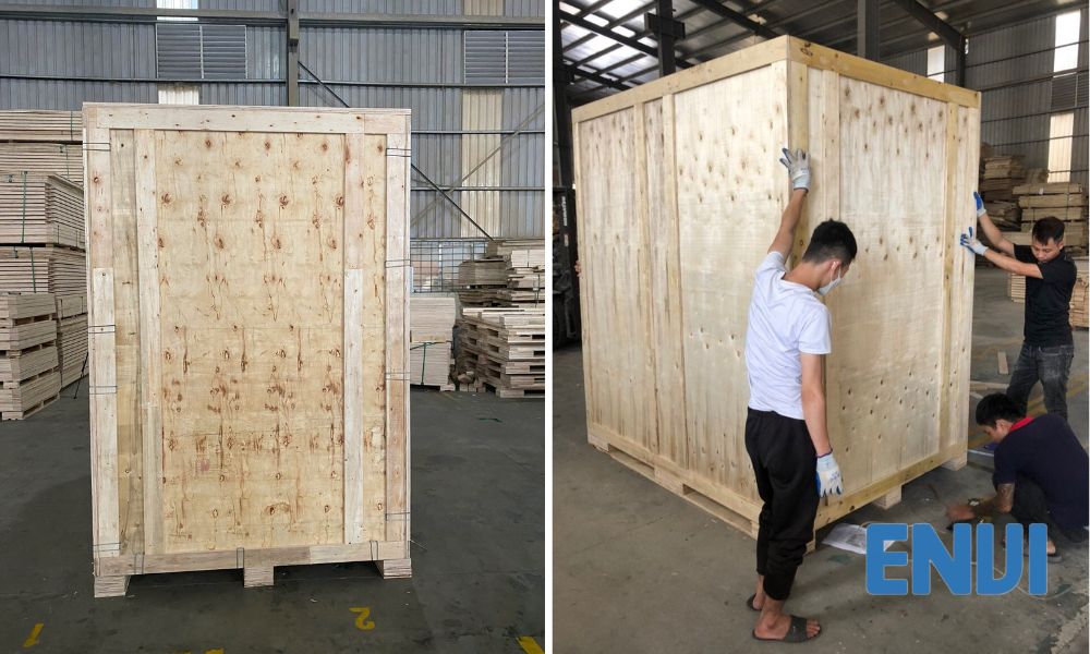 wooden storage vaults
