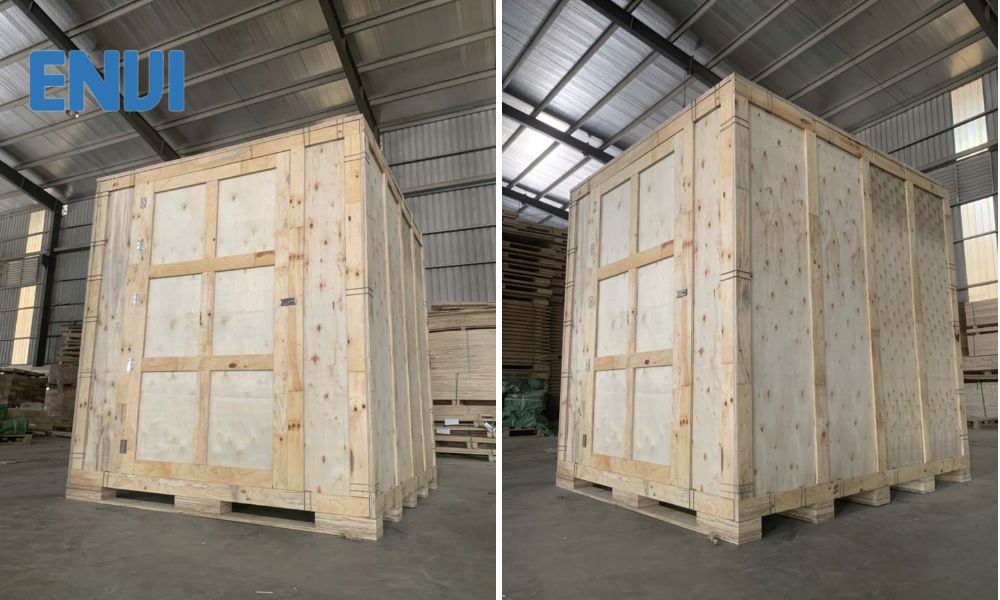 wooden storage crate