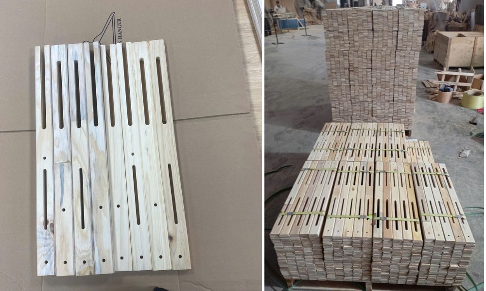 Wooden headboard struts