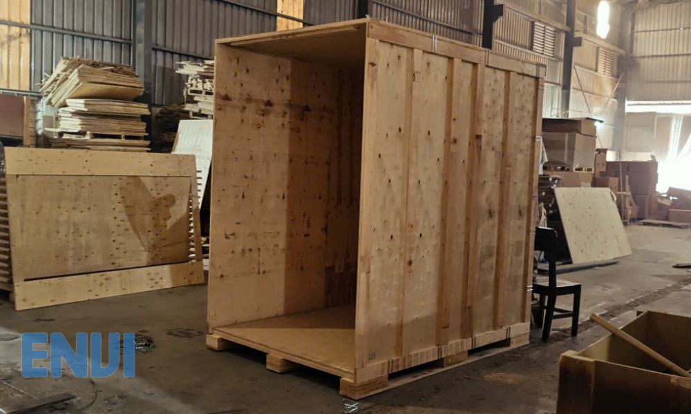 wooden storage vaults