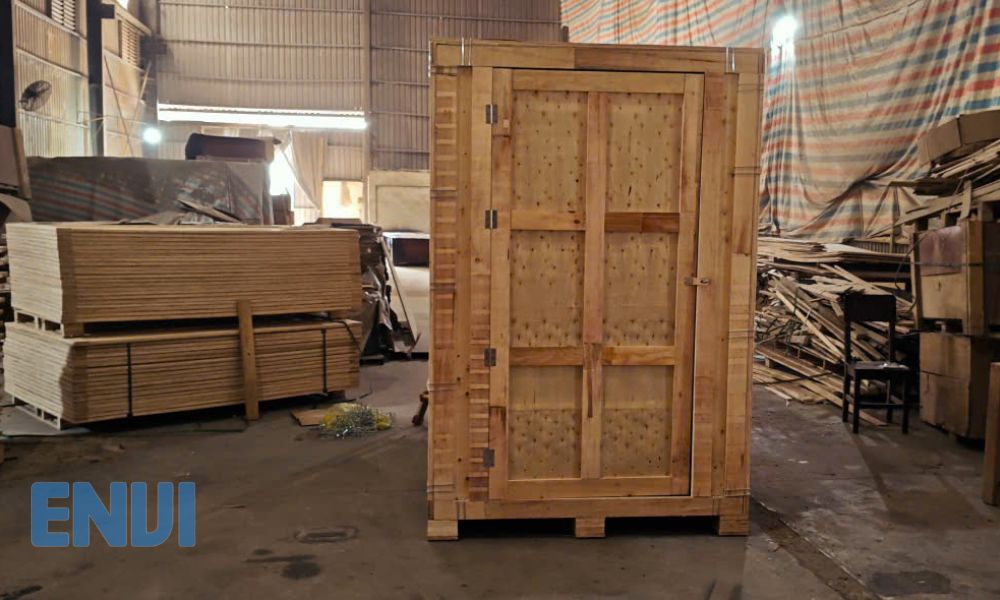 Wooden storage vault