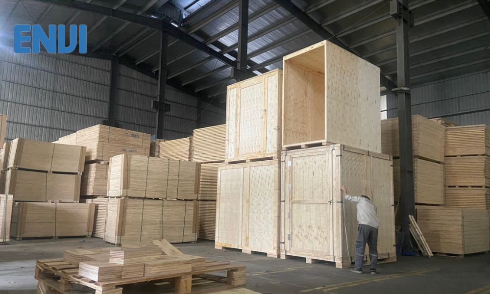 wooden shipping crates