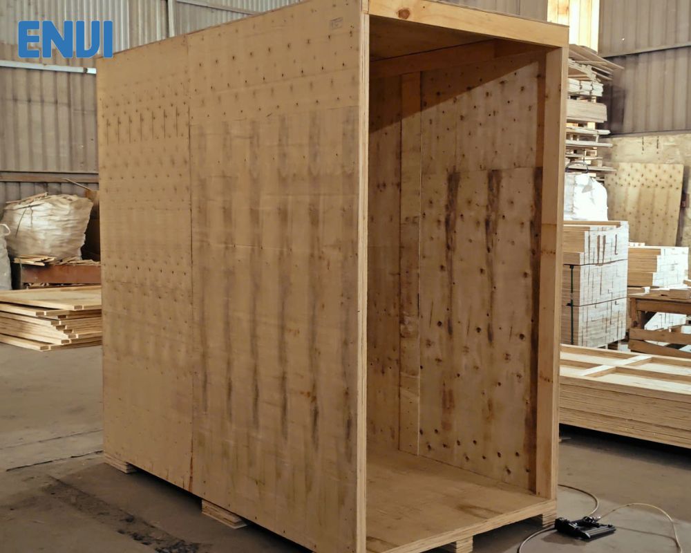 Sản xuất thùng gỗ đóng hàng số lượng lớn