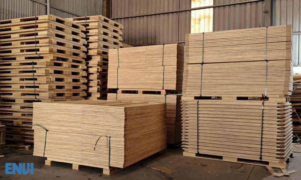 Thùng gỗ ván ép sẵn sàng bàn giao cho khách