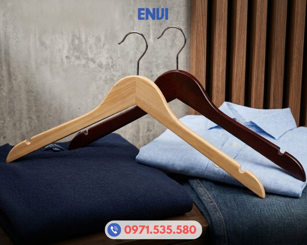 Xưởng sản suất móc áo gỗ giá sỉ ENVI