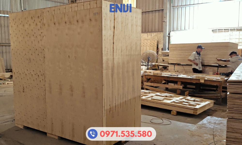 Xưởng sản xuất thùng gỗ đóng hàng ENVI VINA