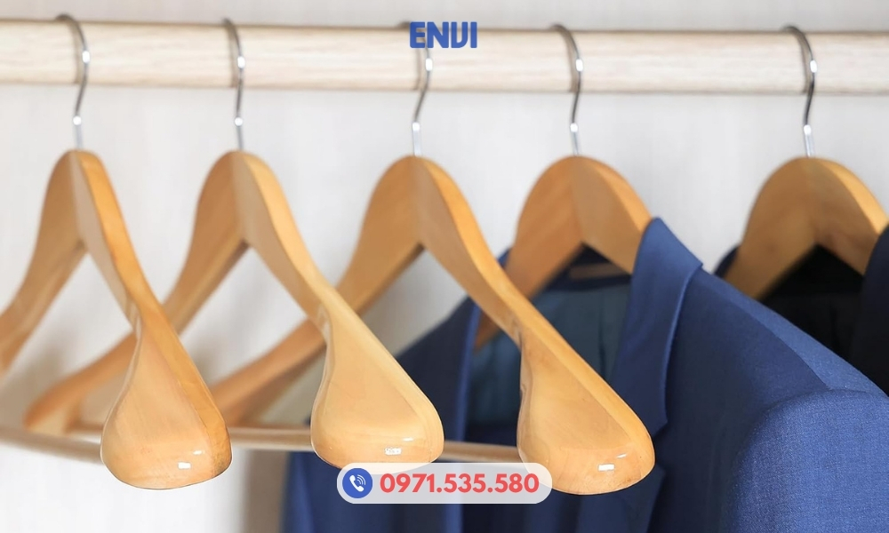 moc go treo ao vest Móc vest gỗ tiêu chuẩn