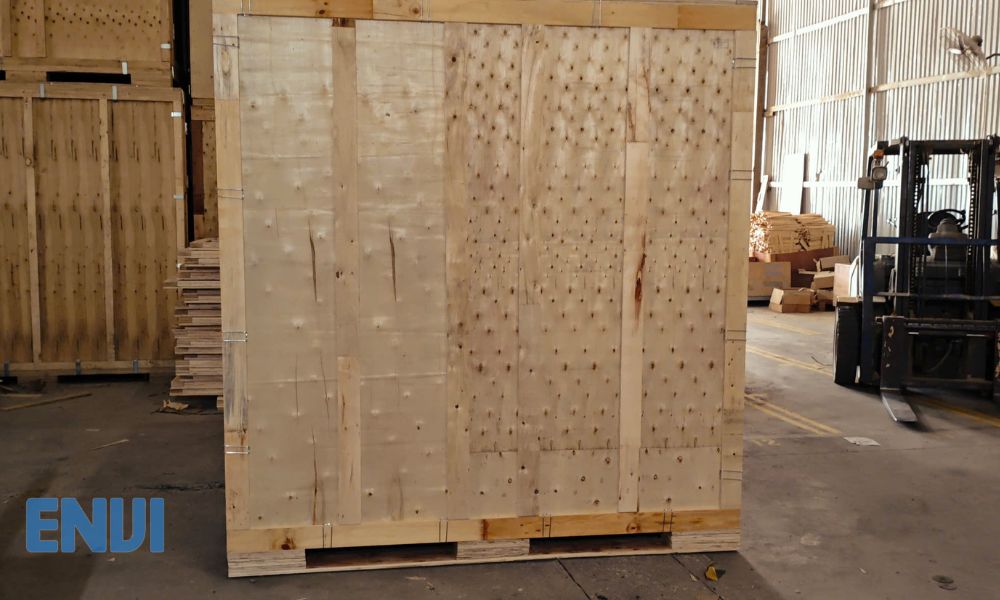 wooden storage vaults