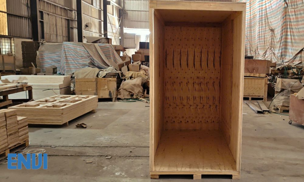 wooden shipping crates