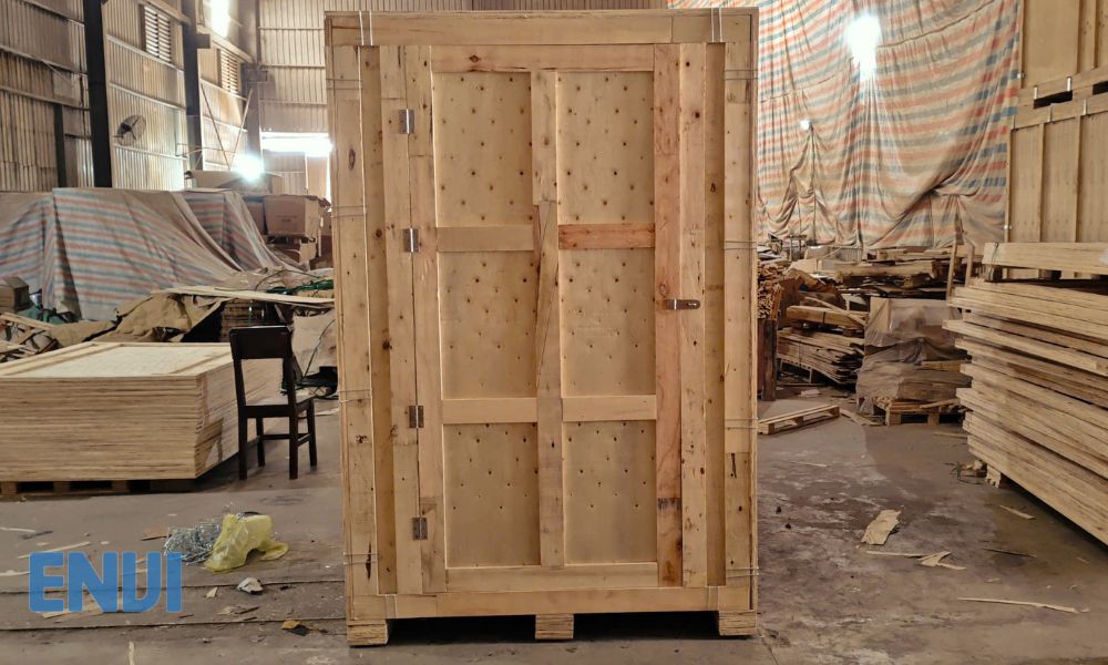 wooden storage boxes