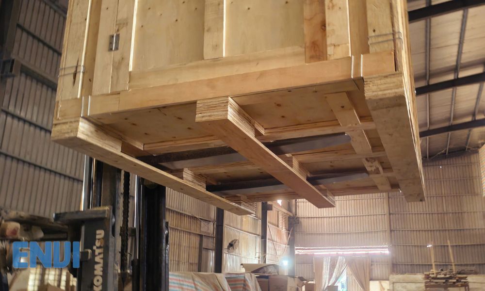 4 Heat Treated Wooden Crates