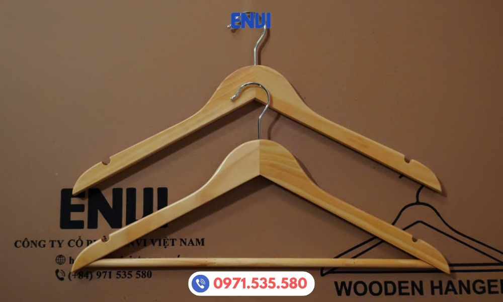 Móc áo gỗ thông size 44.5cm giá rẻ